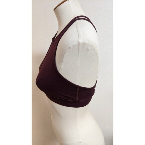 Women's Lululemon Energy Bra Flocked Dark Adobe Criss Cross Back Size 6 - Picture 6 of 9